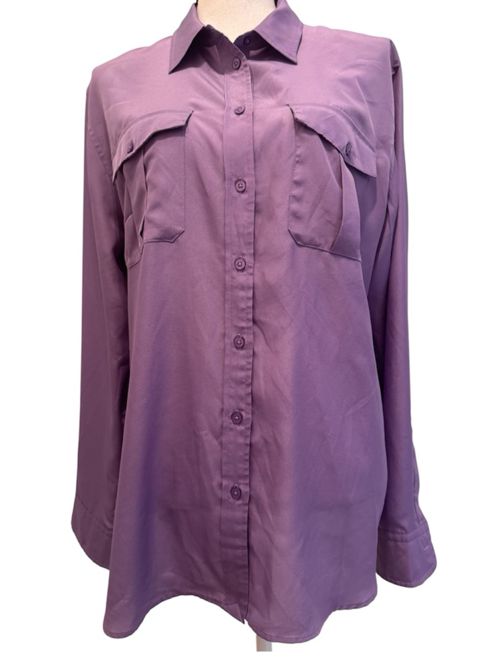 Ralph Lauren Lavender Tunic Blouse Size XL